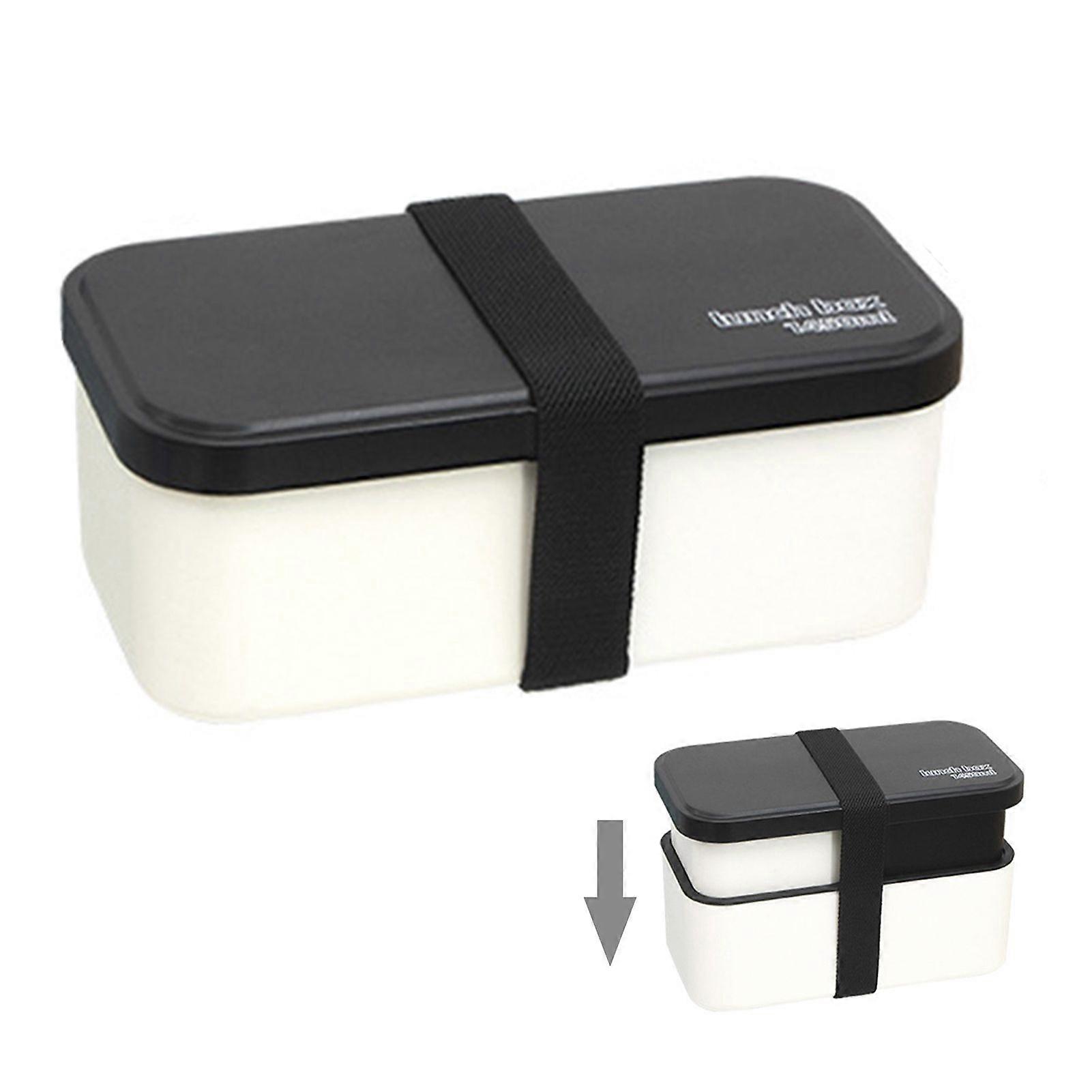 Jikaixiang Bento Box 1450ml Leak-Proof Lunchbox Stackable Snack Boxes with Compartments Meal Prep Container for for School Office Camping