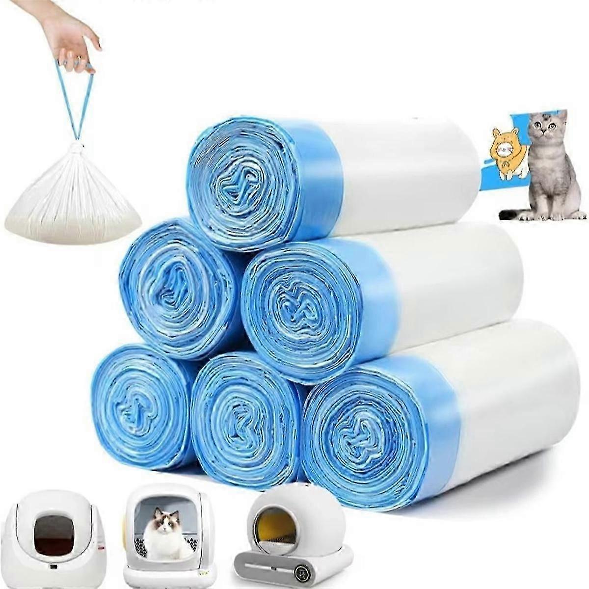 90 Count kattesandposer for automatisk kattedo Ekstra tykke kattedoforinger for /catlink/Tonepie Toilette