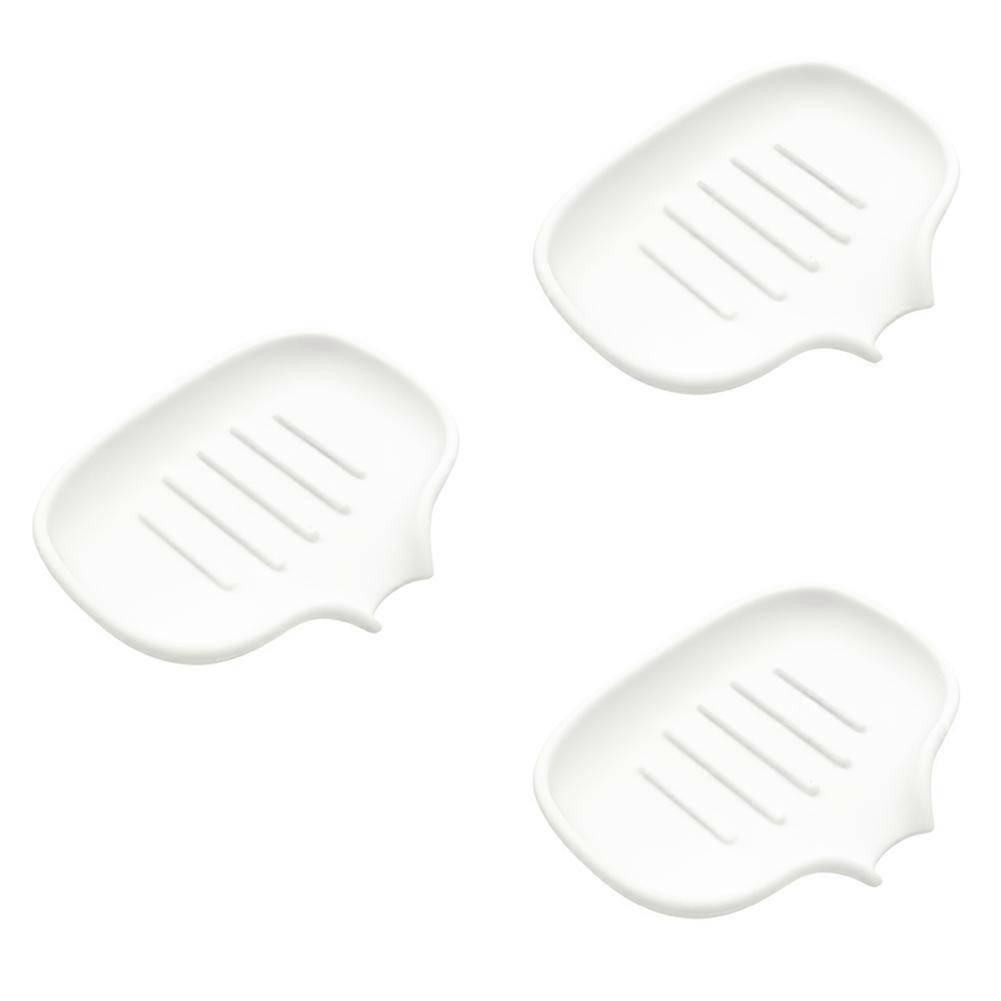 Self Draining Soap Dish,Bathroom Soap Dish Soap Tray White