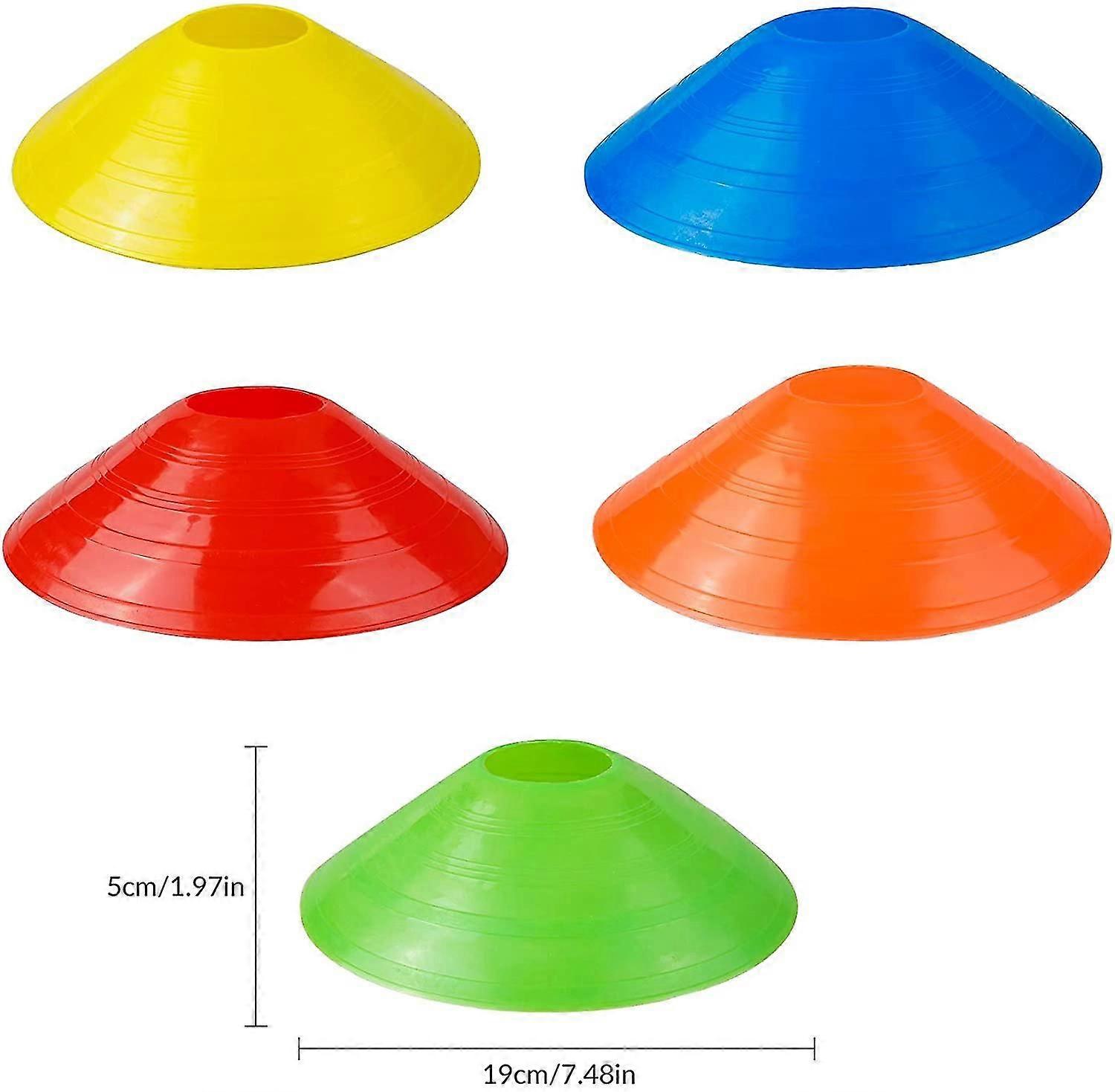 15 Pcs Cone Marker Discs, Multipurpose Training Space Obstacle Marker Cones For Soccer