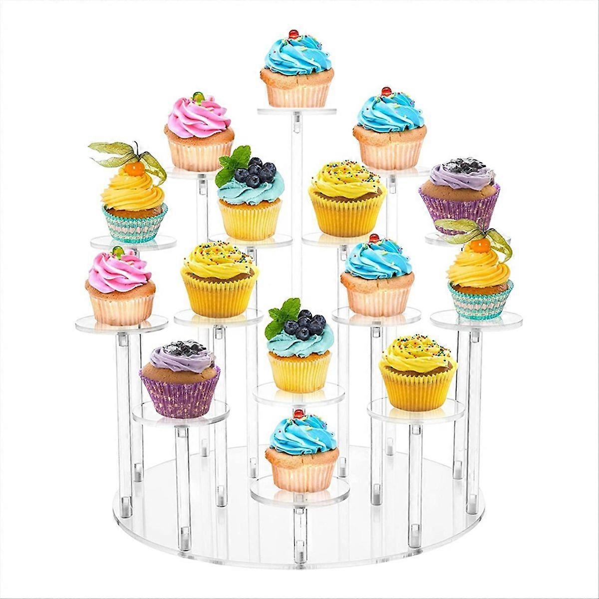 Cupcake for 16 Cupcakes Stand Reusable Display Stand Dessert Cupcake
