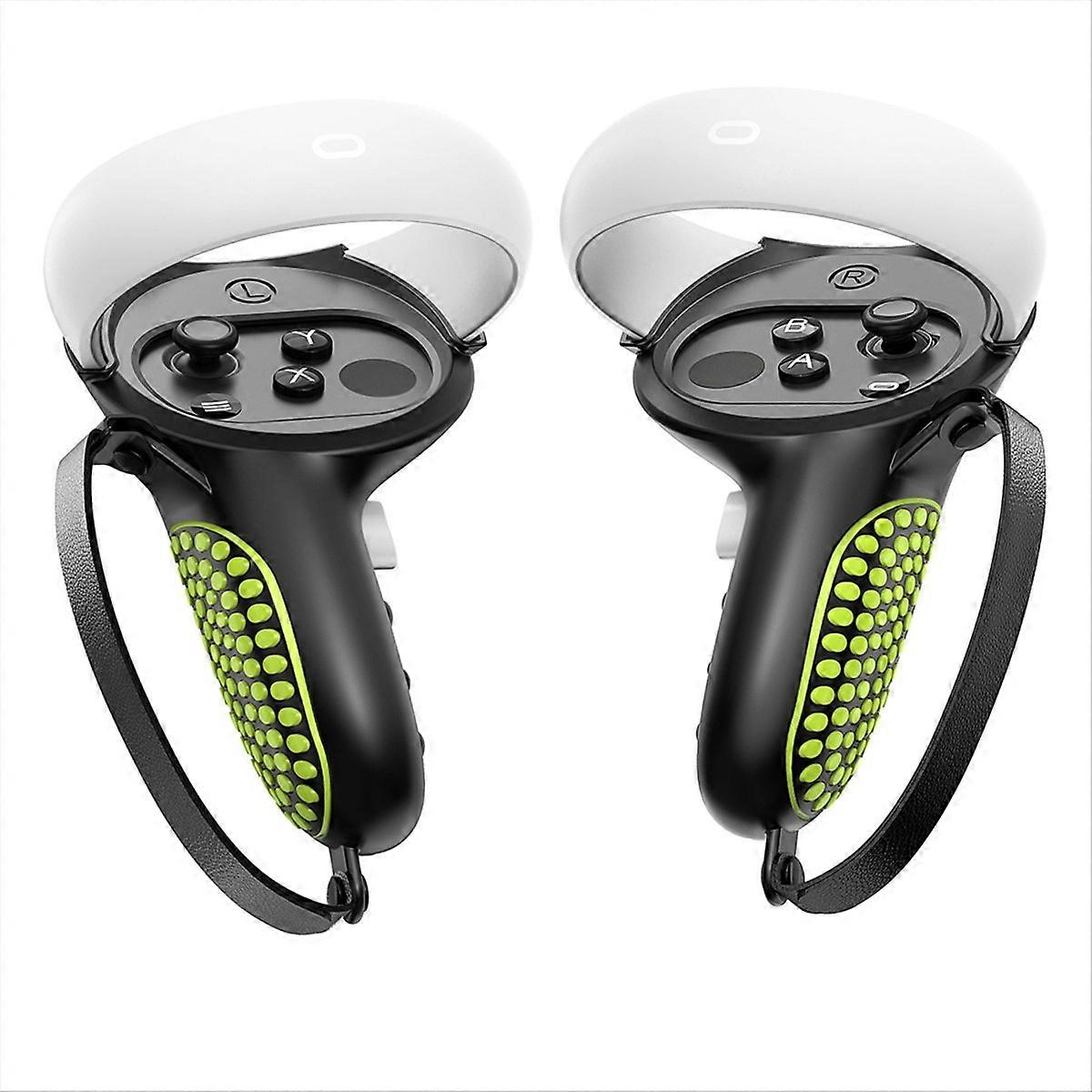 Grip Sleeve For Oculus quest 2 Controller Sleeve Black Green