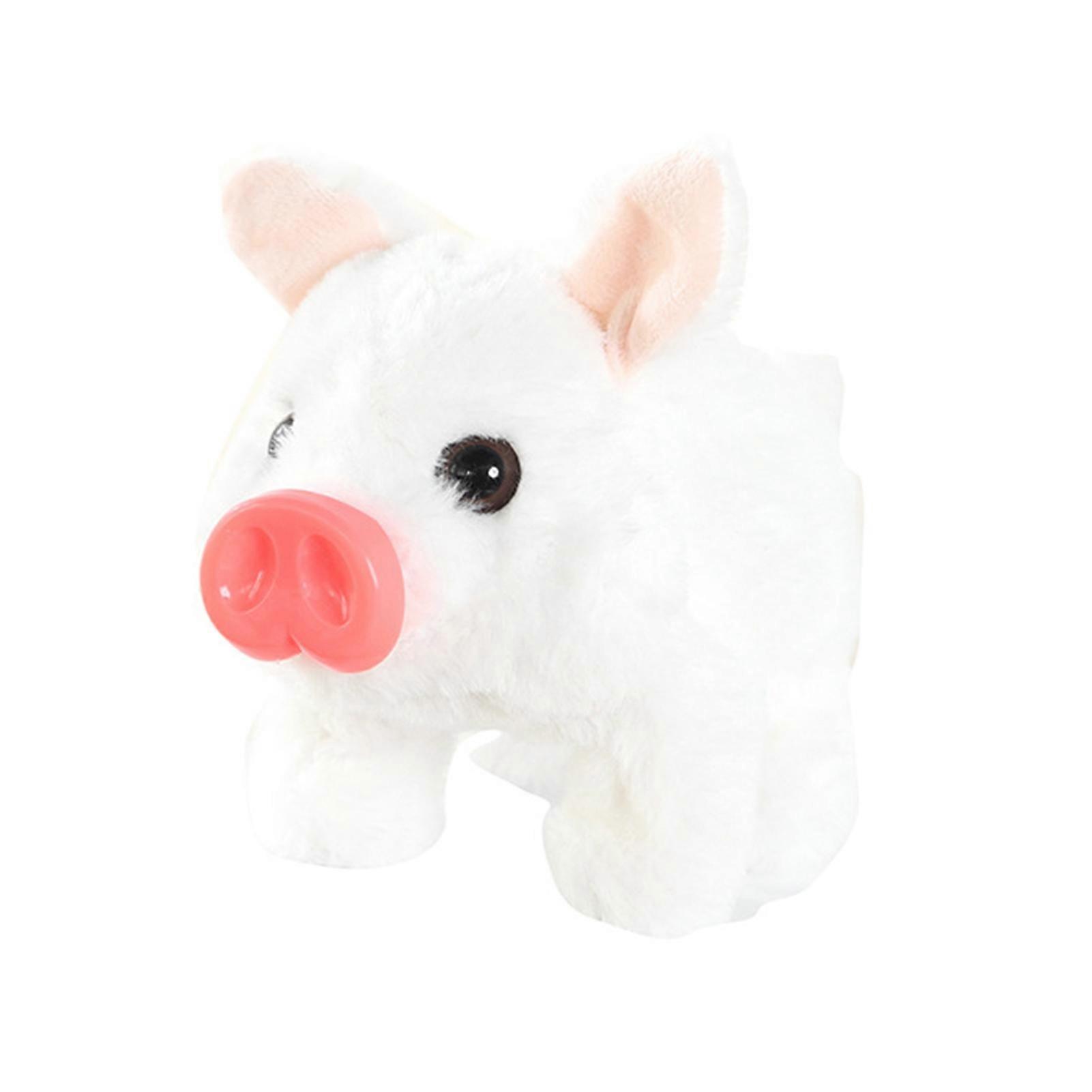 Electric Plush Pig Toy With Sound And Walking Function 18cm Simulated Electronic