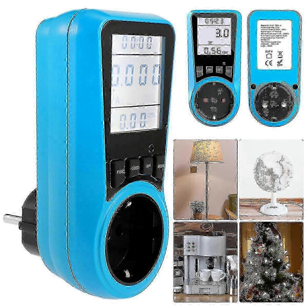 Digital Energy Meter Wattmeter Wattage Electricity Power Meter Measuring Power Measuring Analyzer