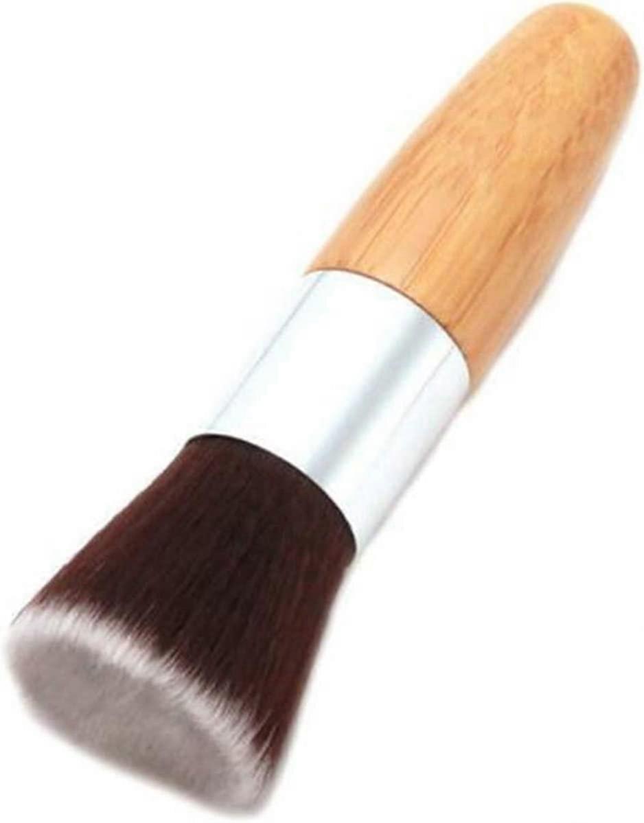 1PC Make Up Brush Foundation Flat Top, Blending Flawless Liquid, Cream, Powder Cosmetics - Buffing, Stippling, Concealer