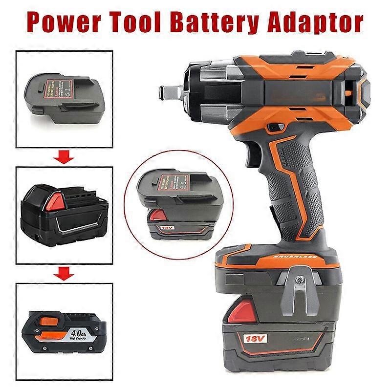Battery Adapter For Milwaukee 18V Li-ion Convert For RIDGID 18V Power Tool Drill