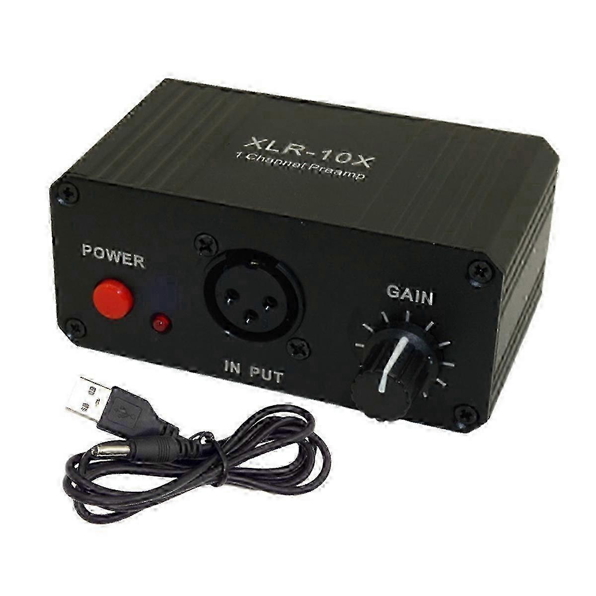 XLR-10X 1 Channel XLR Interface Balanced Audio Amplifier NE5532 Dynamic Mic Microphone Preamplifier_i* Edition 1110