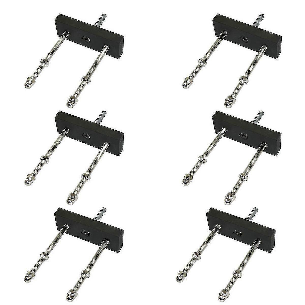 6 Pack Skateboard Floating Deck Display Wall Mount Rack Holder