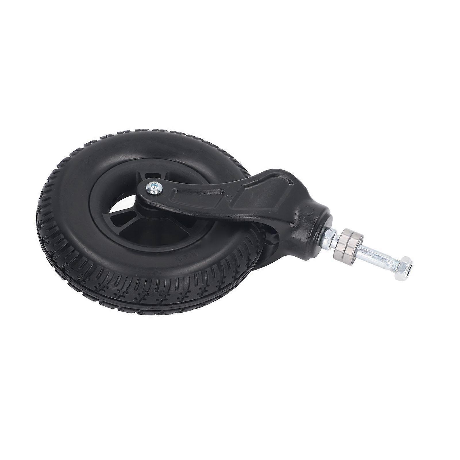 Wheelchair Front Caster 8 Inch Universal PU Hub Solid Wheel Rollator Walker Replacement Caster