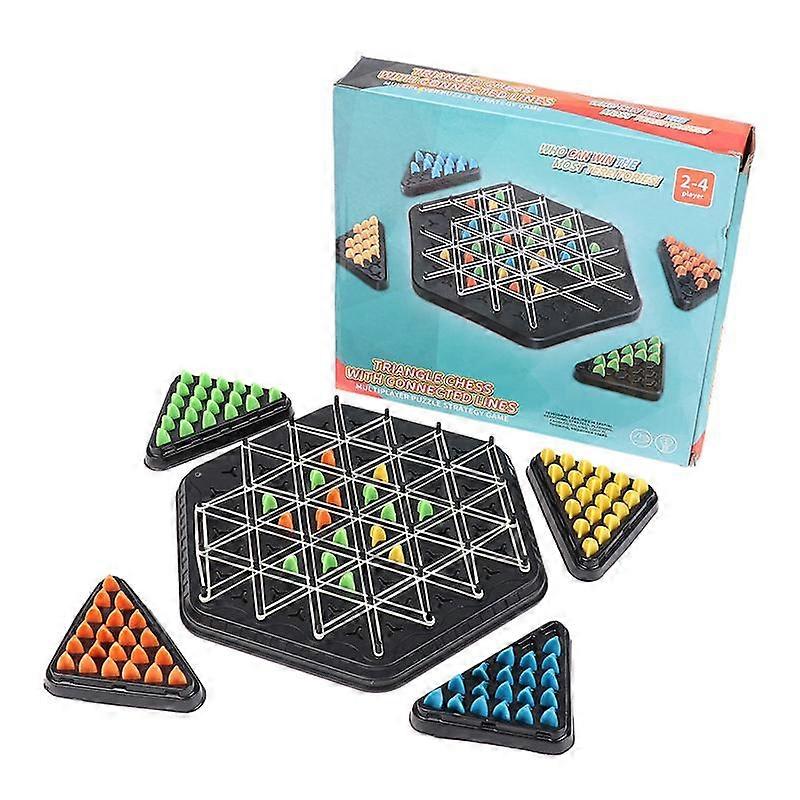 Chain Triangle Chess Duel Board Strategy Game For Kids And Adults Fun Family Logic Chess Track Tables Game