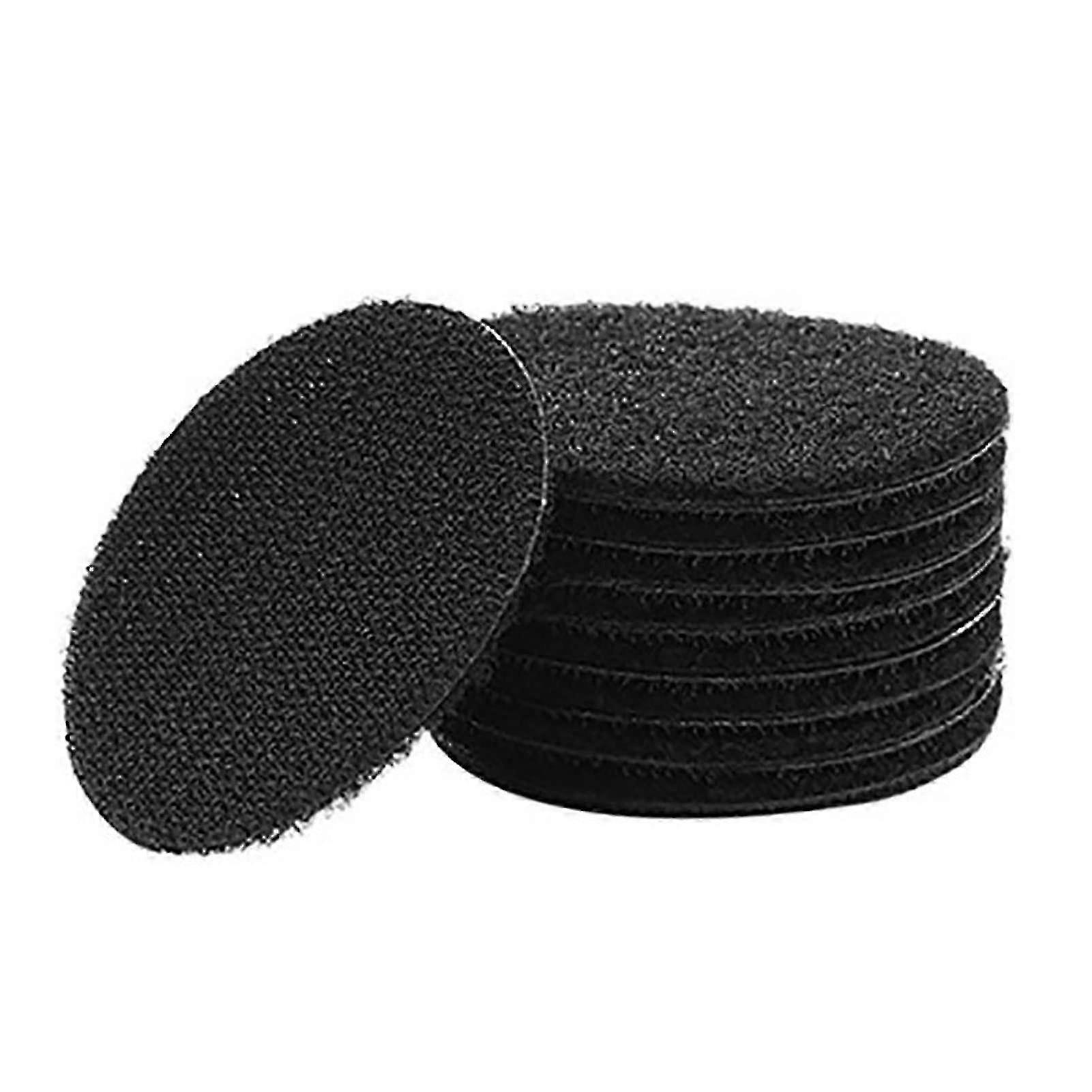 10 pairs selfadhesive hooks and loop fastening tape nylon stickers (Black circle)