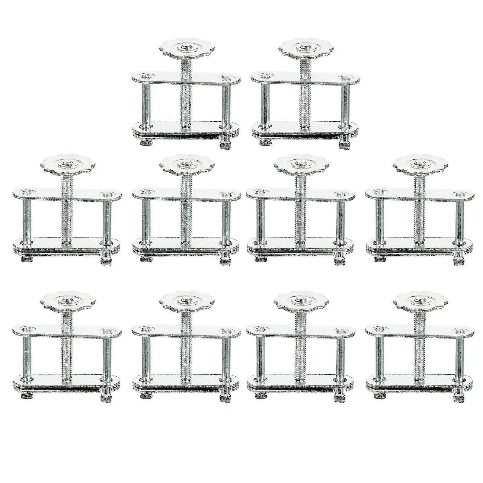 10pcs Flow Control Tubing Clamps Adjustable Swivel Screw Compressor Hose Clamp