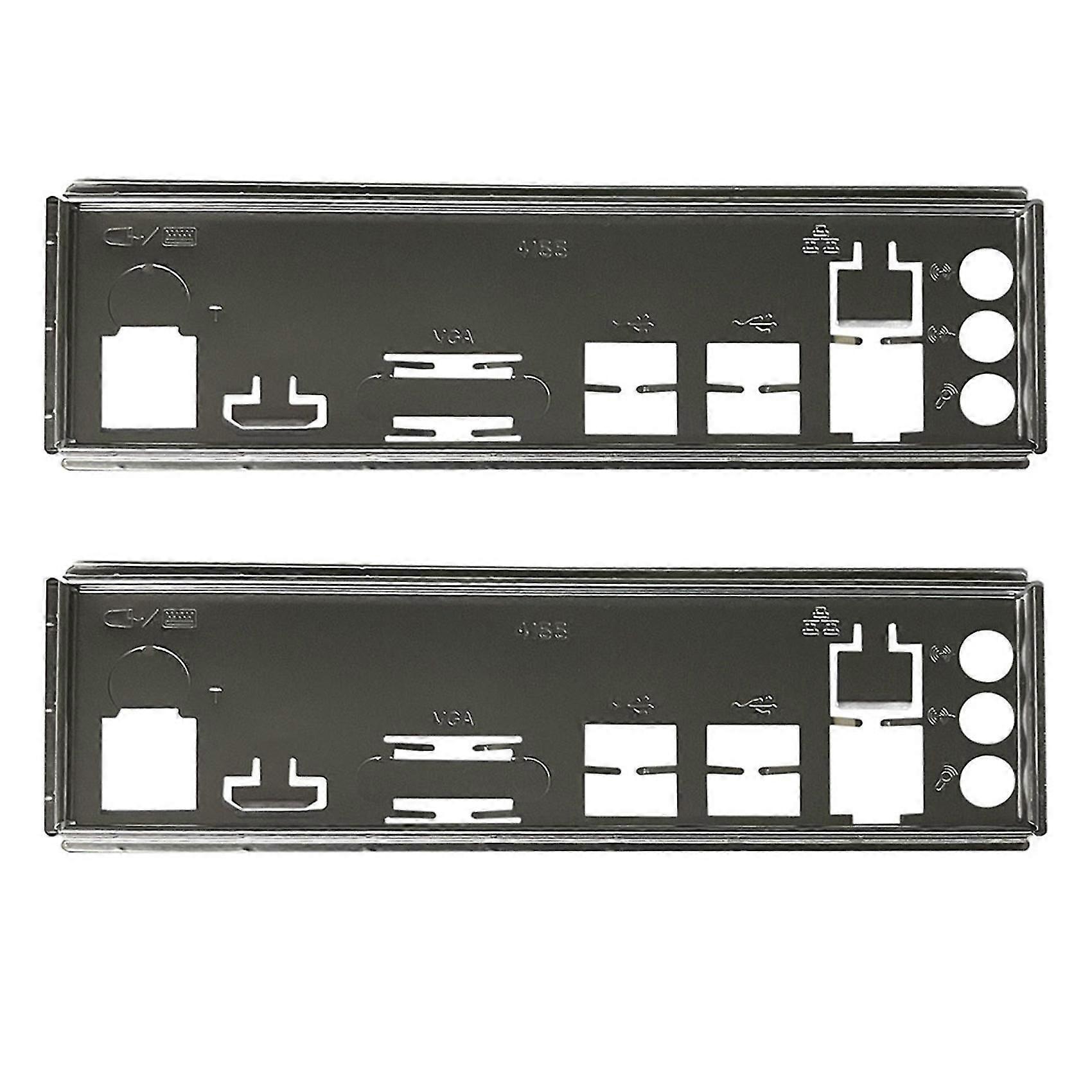 2x I/o Shield Back Plate For B250c B75 12usb B75 8usb Mining Motherboard Io Baffle Chassis Bracket