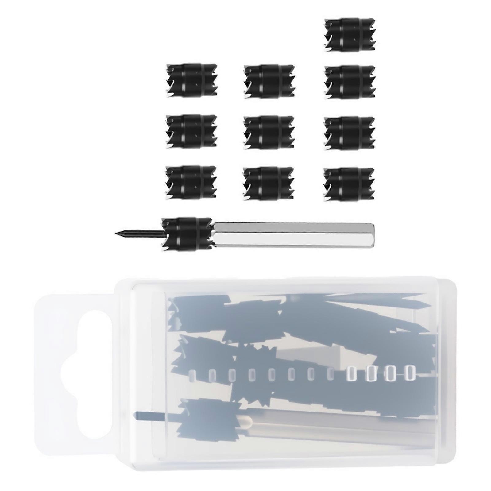 Professional Steel Iron Sheet Hole Cutter Drill Bit Set Multiple Size Multipurpose Metal Drilling Tool With Storage Case Multicolor