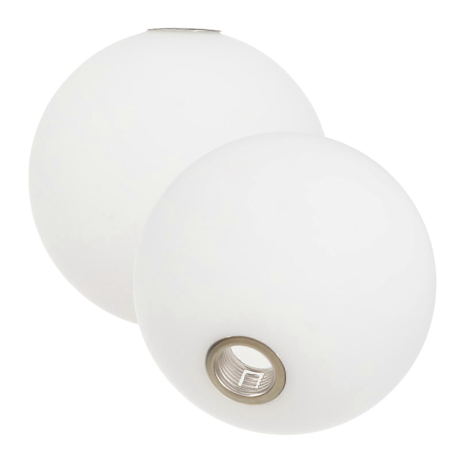 White Glass Lamp Shade Replacement for Hanging Lights 2Pcs Globe Cover
