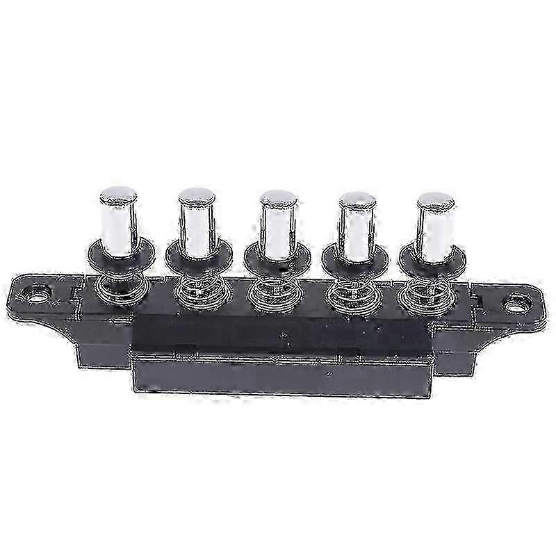 Five-position plug-in button switch for range hood five-position silver switch - JZ