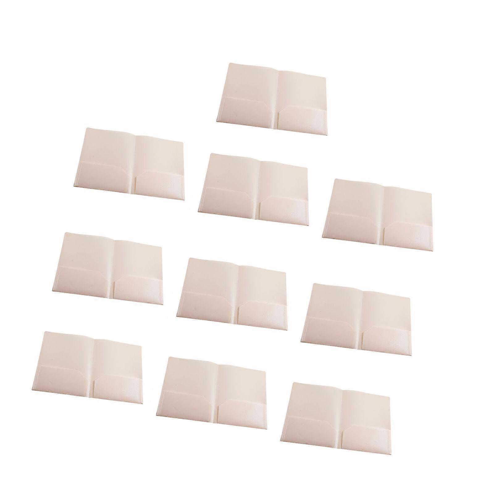 Tear Resistant Plastic Plastic Folders Double Page Structure Minimalist Office Document Management Tool Organizers Easy Clean  Yellow