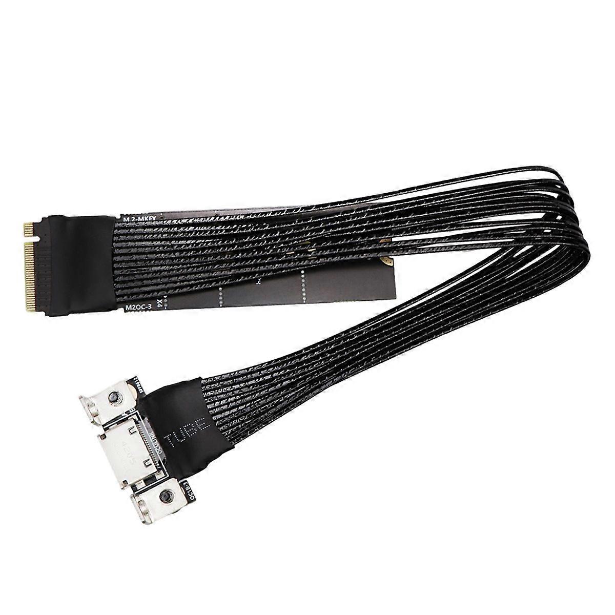 4Gbps M.2 to Oculink 4i Extension Cable for PC Desktop for M2 M-Key NVME to SFF8612 Adapter Cord PCI