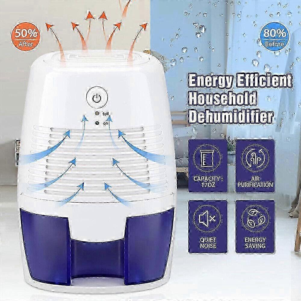 500ml Mini Dehumidifier Portable for Damp Mould Condensation & Moisture in Home New for 2024 DG
