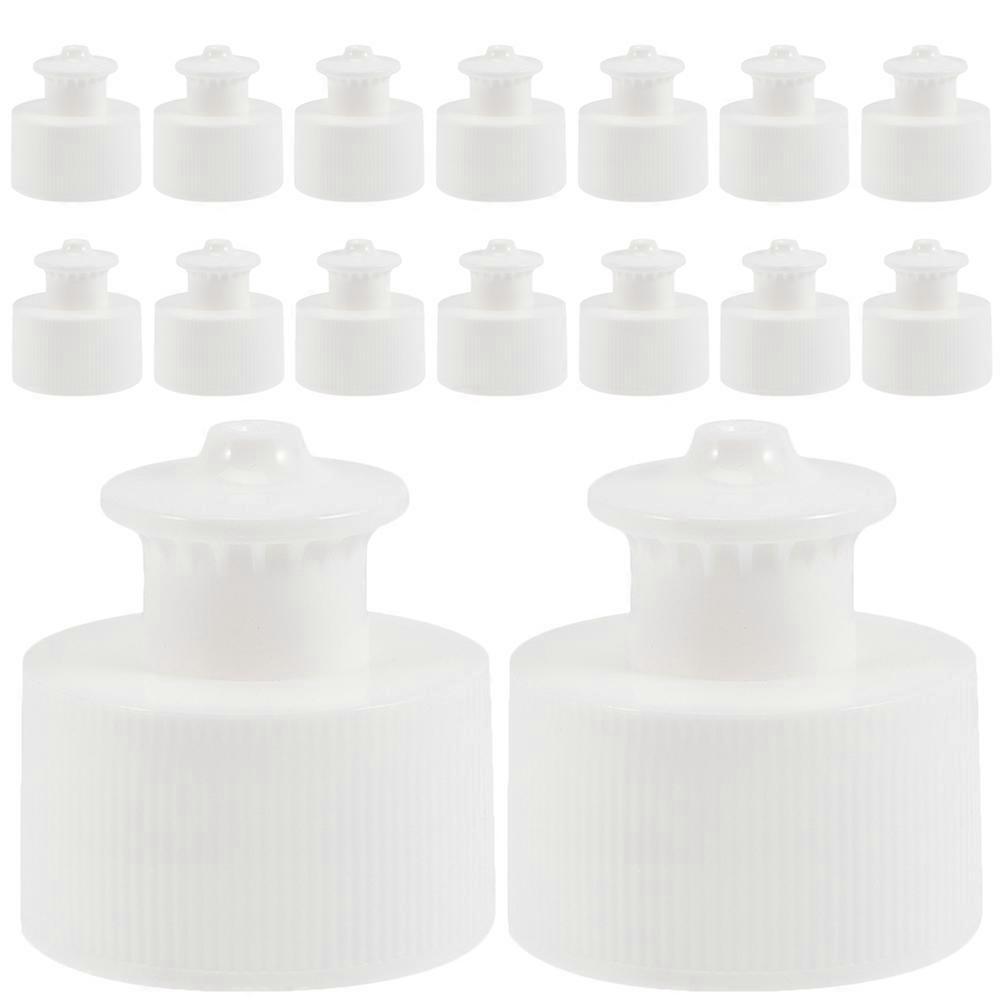 Anti Leakage Bottle Caps Plastic Push Pull Cap Reusable For Sports 50Set