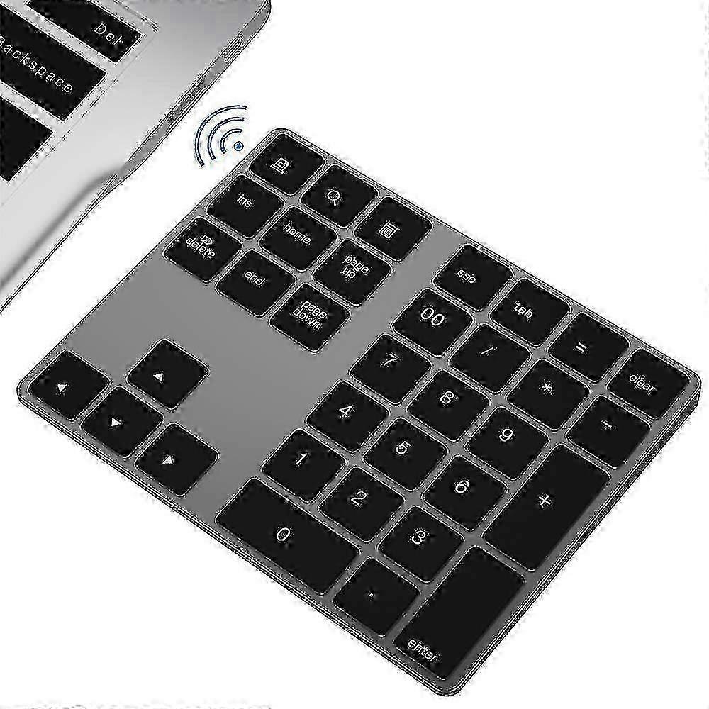 2025 Bluetooth Numeric Keypad with Multiple Shortcuts 34-Keys Number Pad Wireless Portable Slim Number Pad