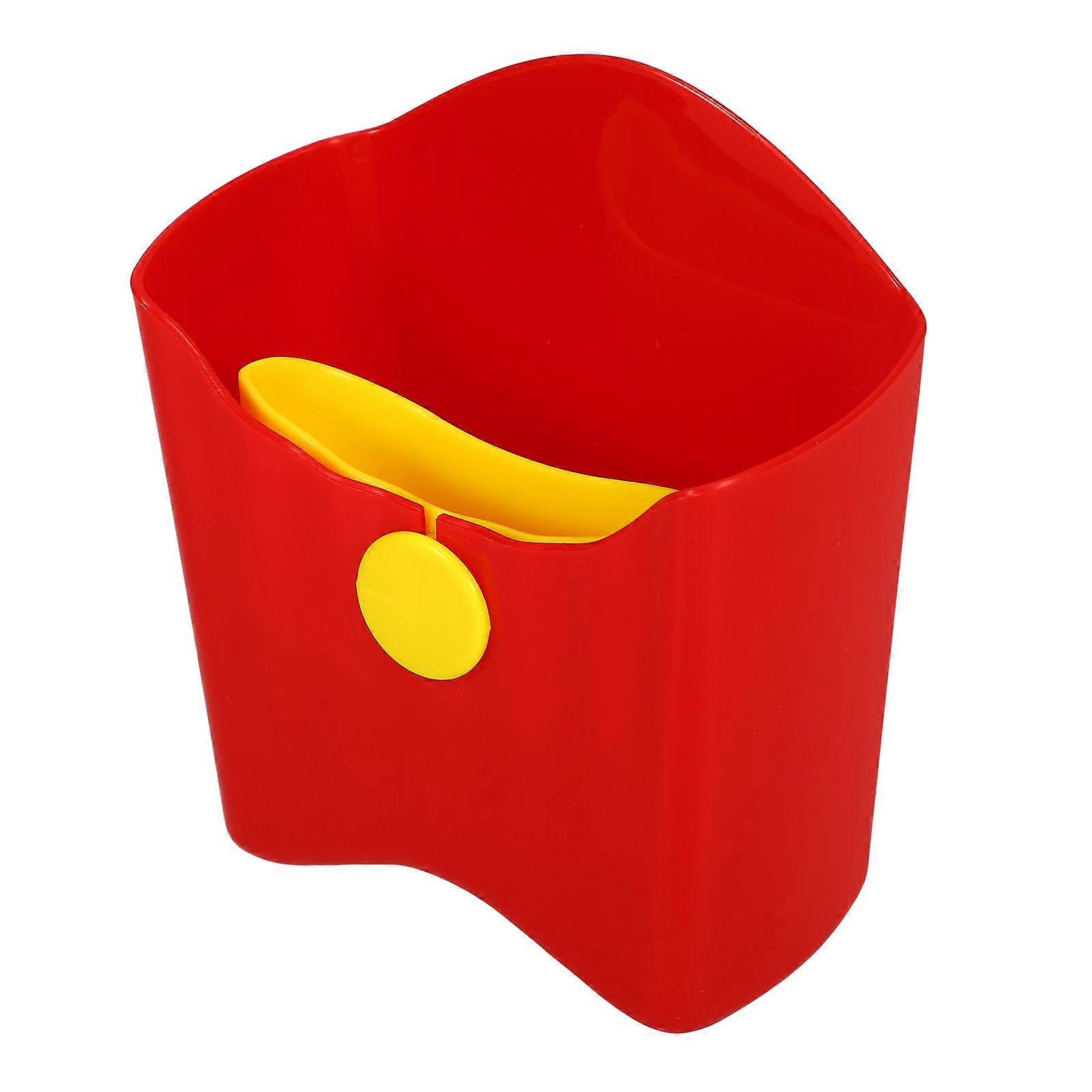 French Fry Holder Reusable Snack Box for Storing Red Material
