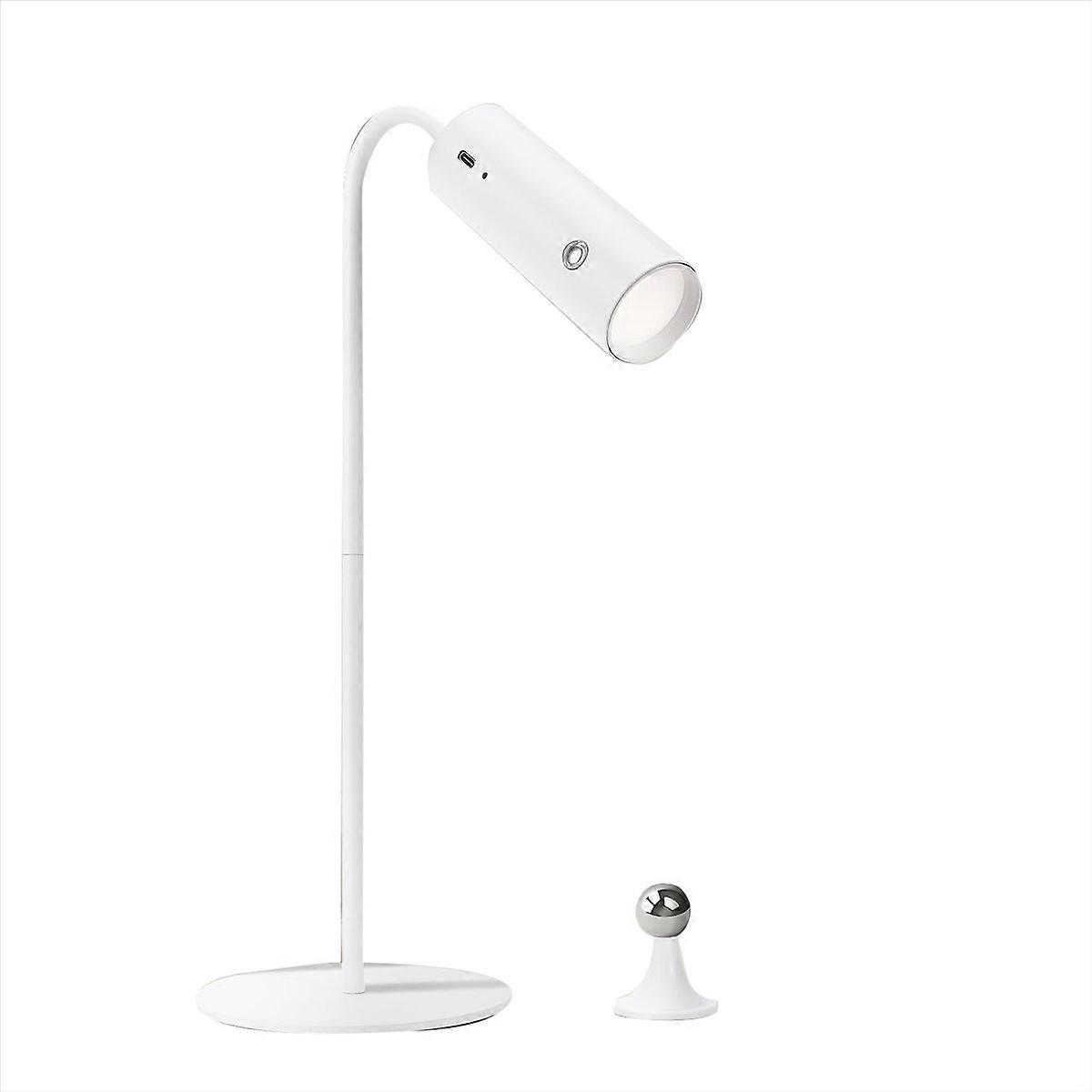 LED Cordless Table Lamp -Stepless Dimmable Desk Lamp with USB Port