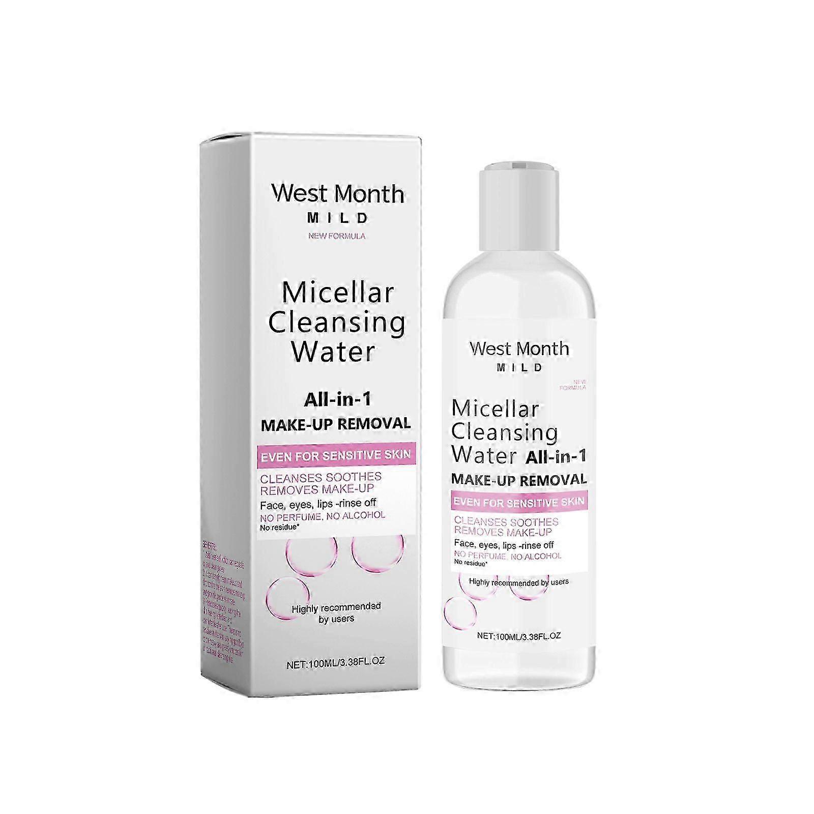 West & Month Mild Cleansing Water Facial Makeup Dissolved Soft Cleansing Mild Cleansing Non-Irritating