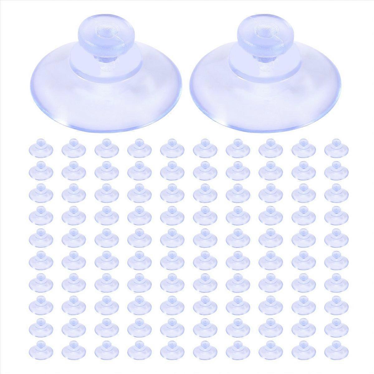 100Pcs Transparent Suction Cups, for Outdoor, Kitchen,Window 20Mm