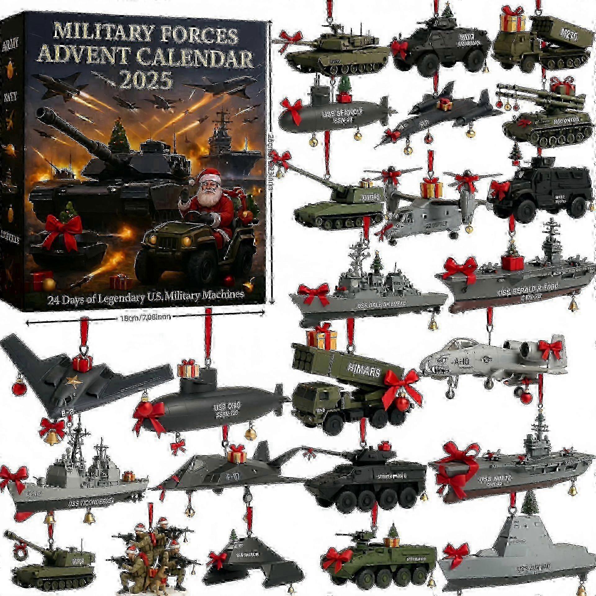 Advent Calendar2025 Armed Forces Legend Christmas Gift Advent Calendar Blind Box