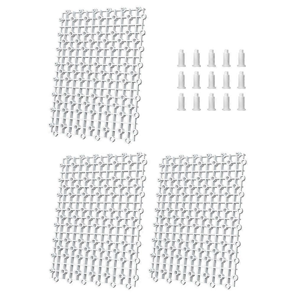Fish Tank Bottom Filter Plastic Grid Divider for Aquarium 5Sets