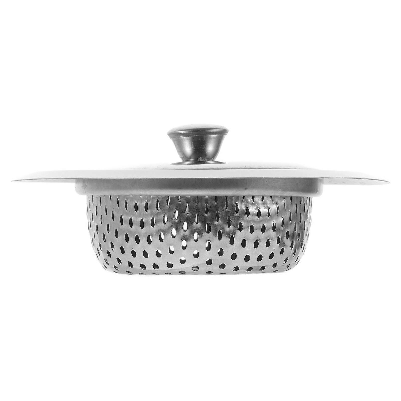 Sink Strainer Kitchen Sink Filter for Draining Food Debris Catcher Silver