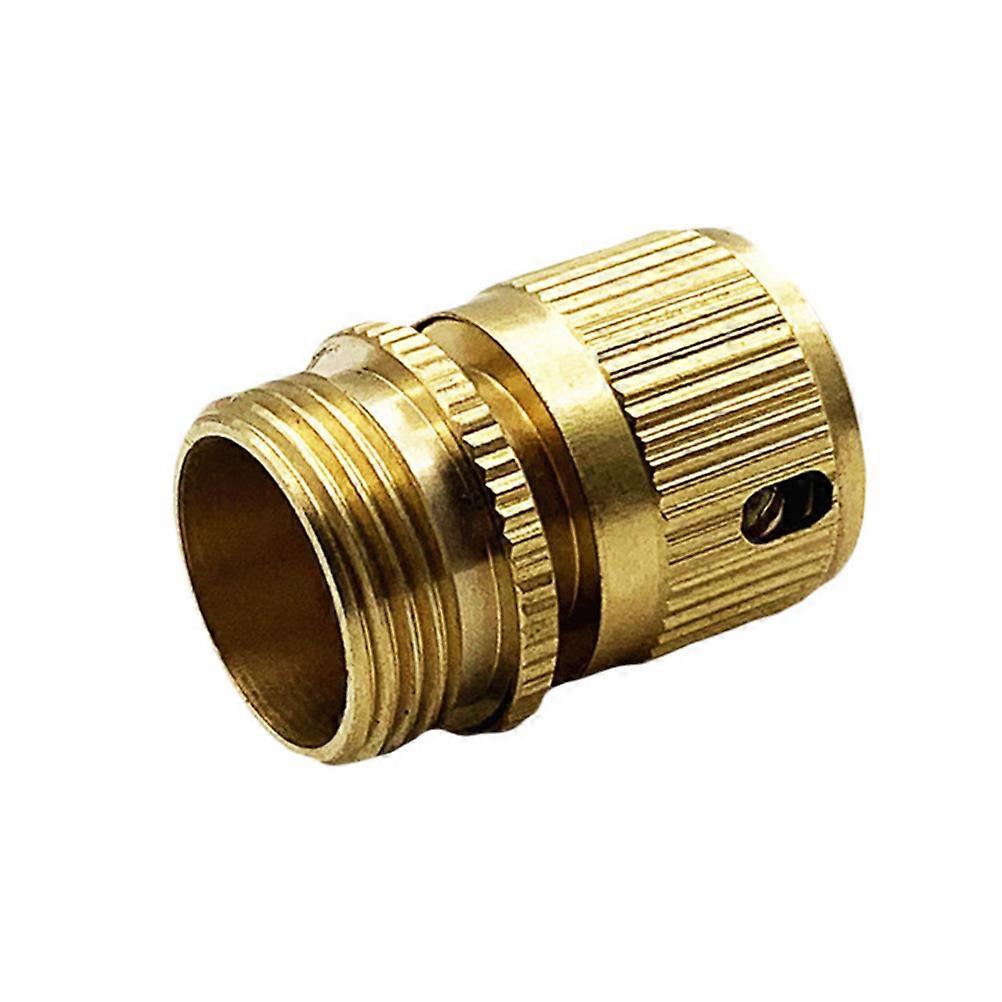 Gasket Garden Hose Copper Connector with Quick Connect Function 2Pcs