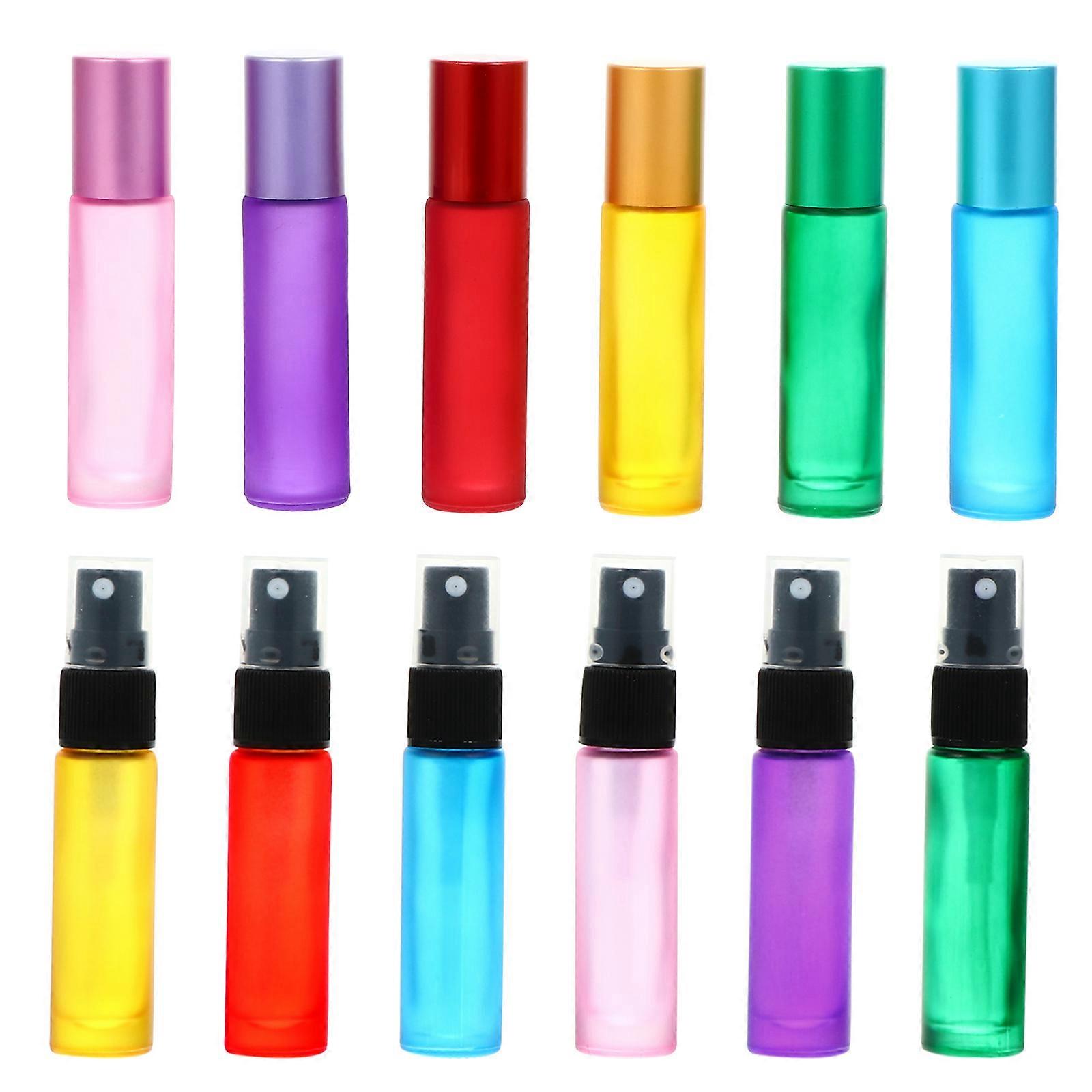 Glass Roller Bottles Essential Oil Set of 1Set Frosted for Storage Use