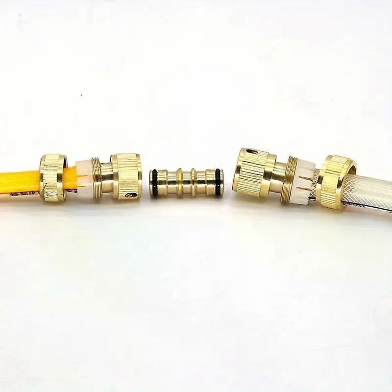 1 PCS Brass bidirectional hose connector joint repair accessory quick adapter suitable for EU and USA standard threads