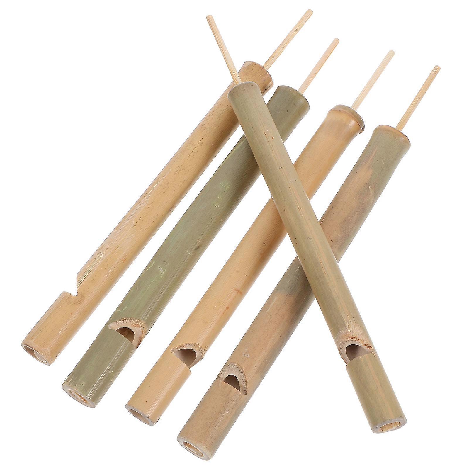 Bird Flute Bamboo Whistle Instrument for Parks 5Pcs Authentic Bird Call