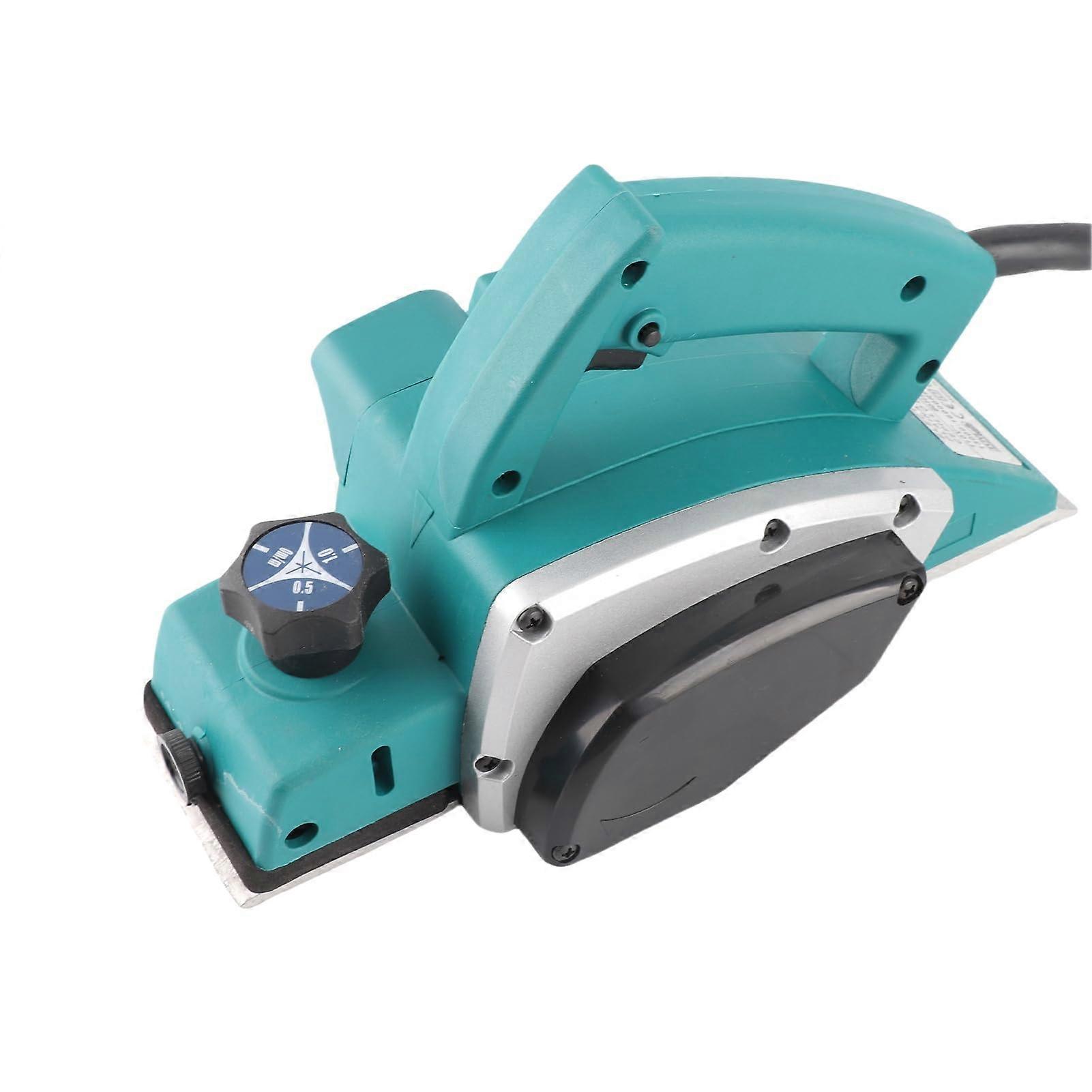 Electric Wood Planer 600W Speed Motor, Adjustable Depth Handheld Tool for Carpentry