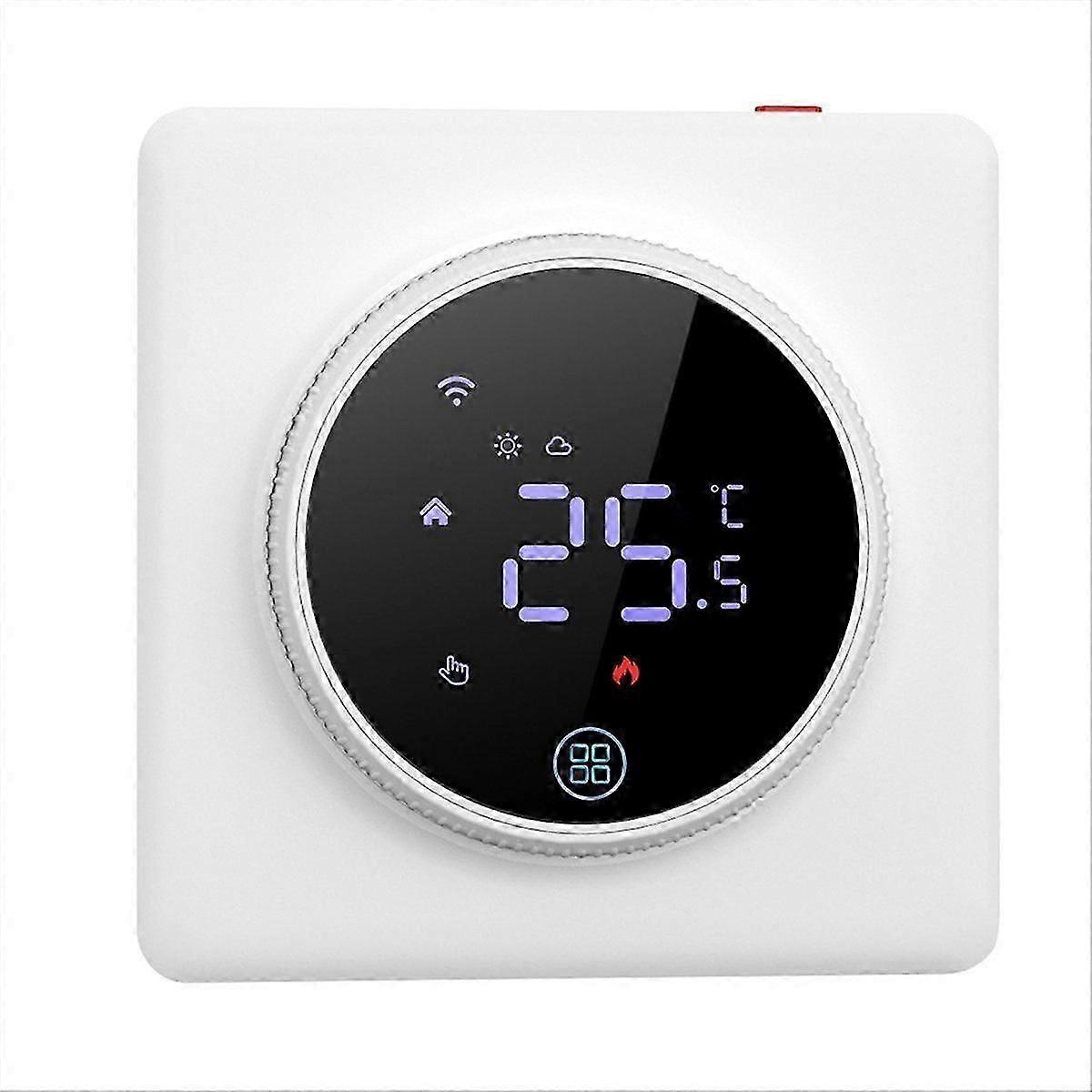 Tuya WiFi Knob Thermostat with Voice Control Remote Control App Programmable Thermostat Switch,A