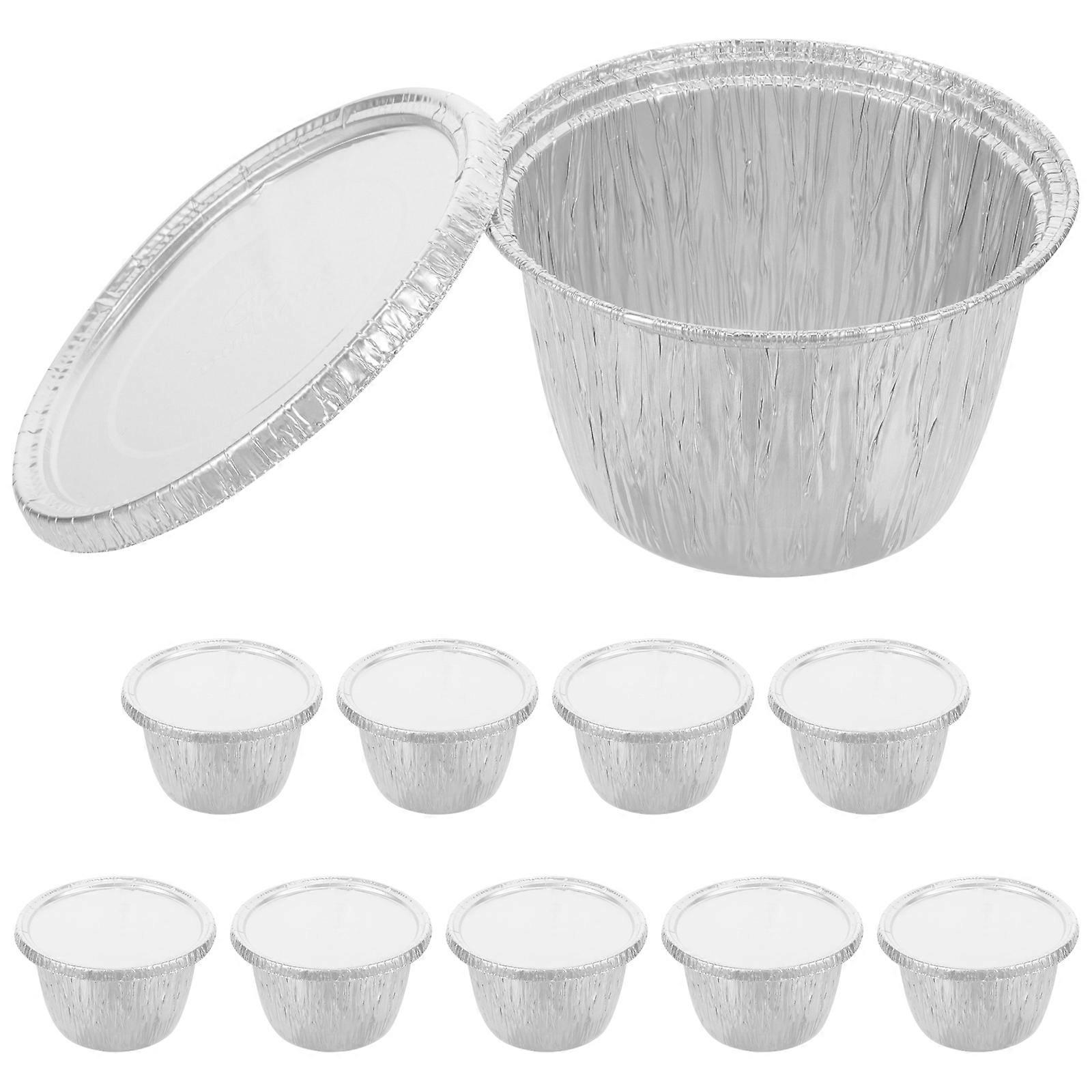 Aluminum Foil Pans Multi-Function Cooking Containers with 10Sets for Bbq