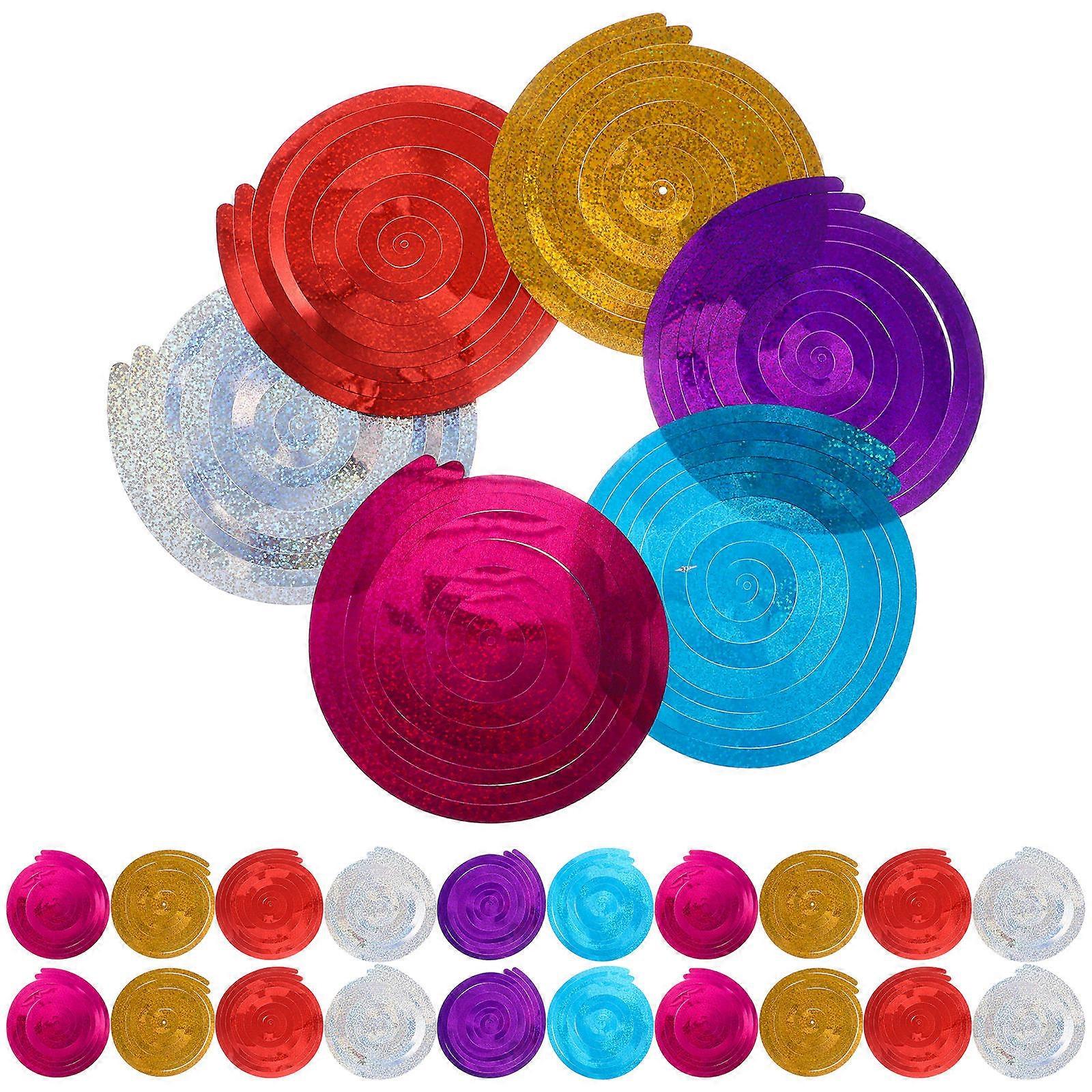 Hanging Swirl Decorations Ceiling Hanging for 5Sets PVC Mixed