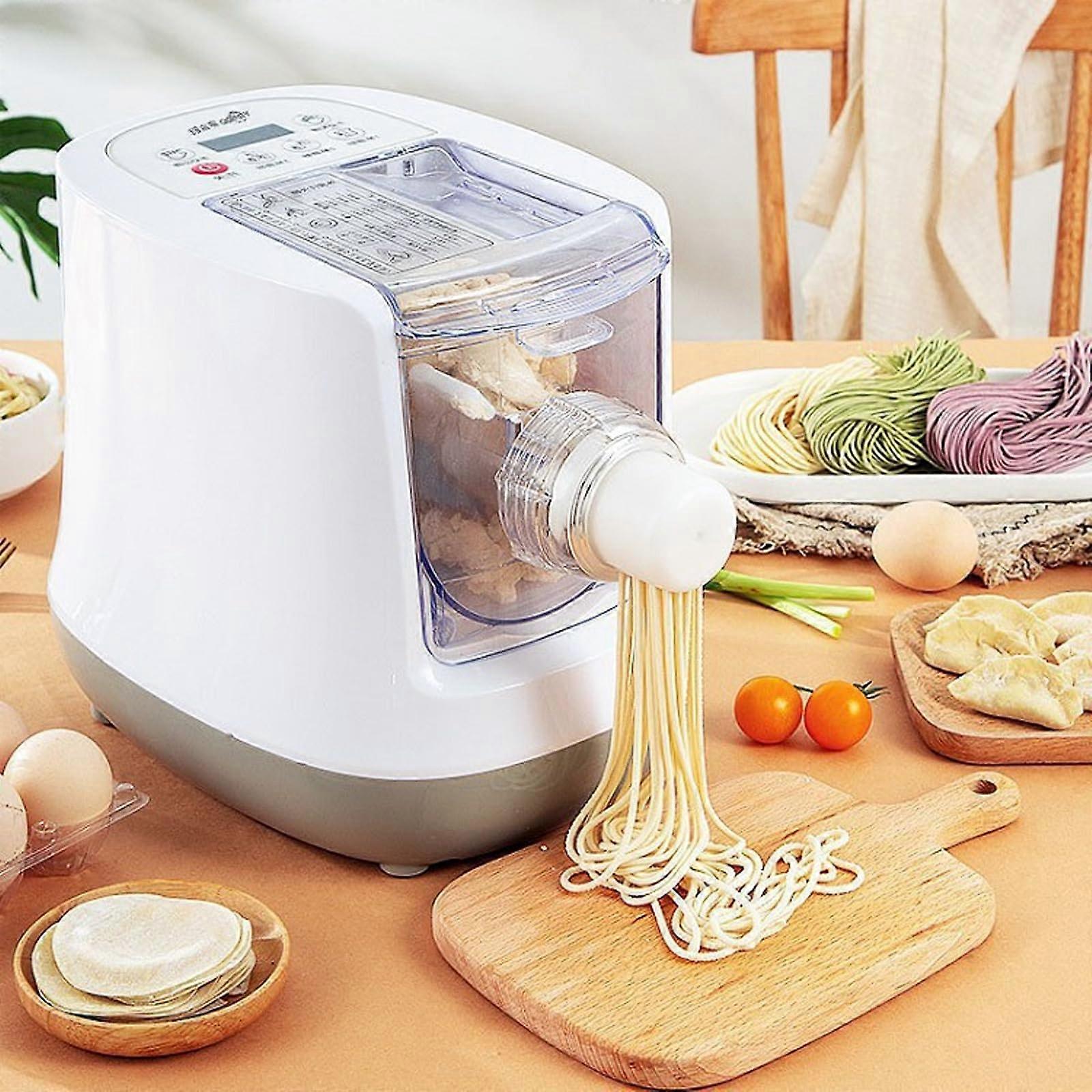 Electric Pasta Maker Fully Automatic with 13 Shape Discs, LED Display, Fast Homemade Noodles