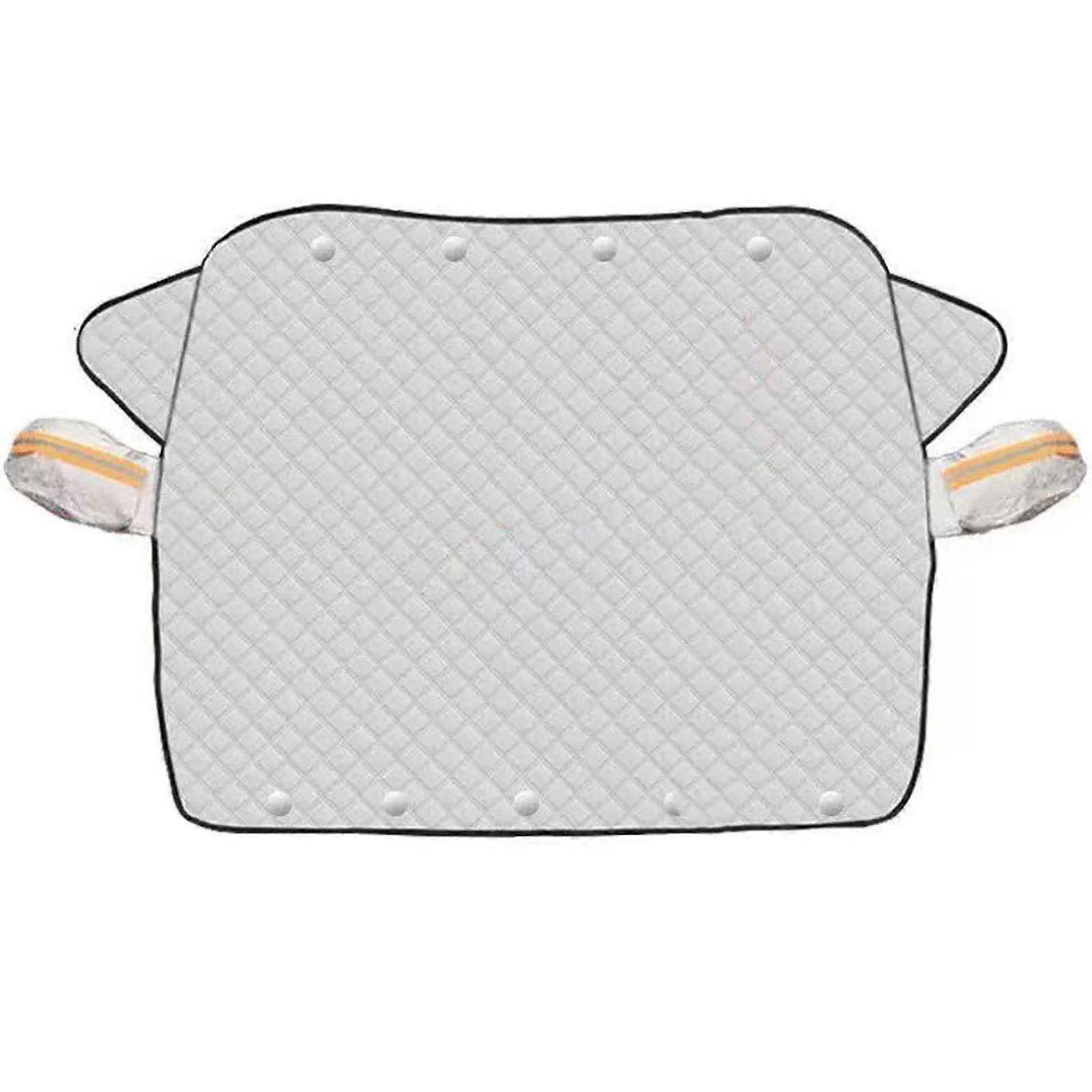 Magnetic Windshield Snow Cover with Side Mirror Protection, Universal 4Layer Waterproof Shield