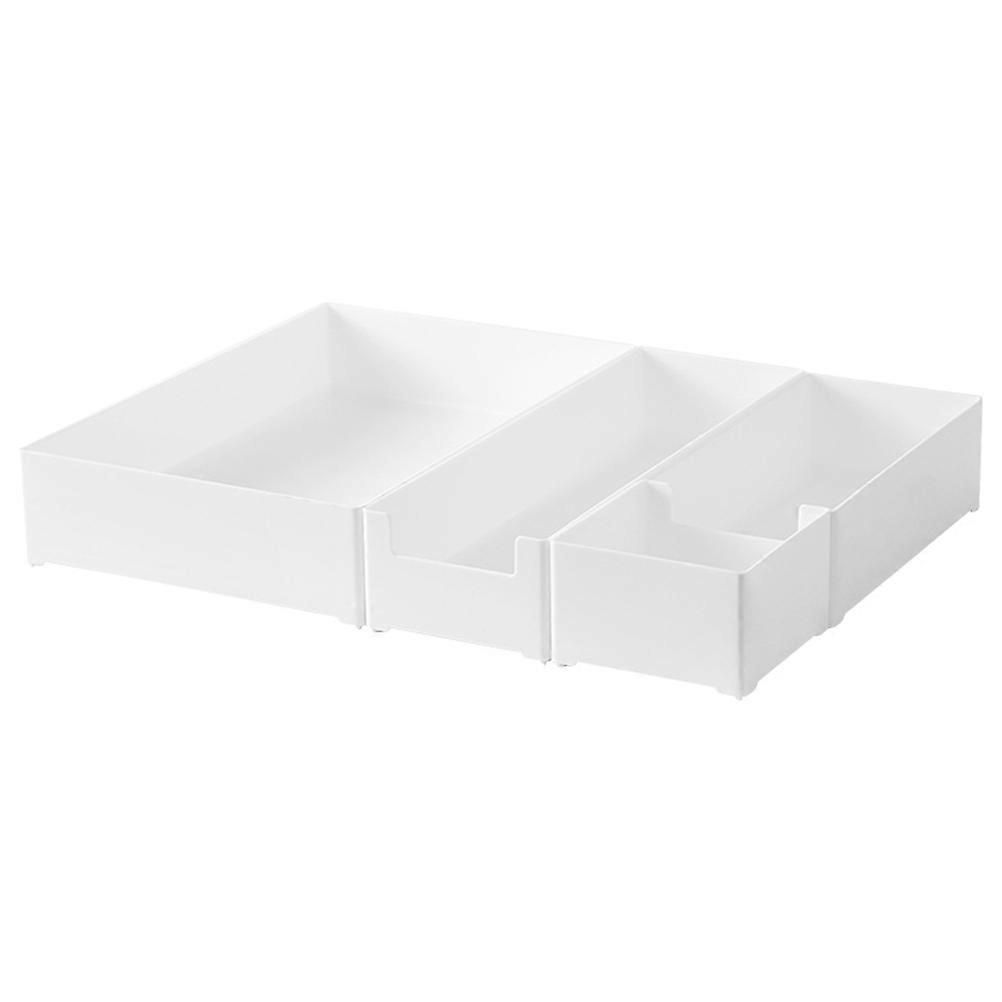 Storage Rectangle Plastic Drawer Organizers 4Pcs For Kitchen Drawers Home Use And Practical