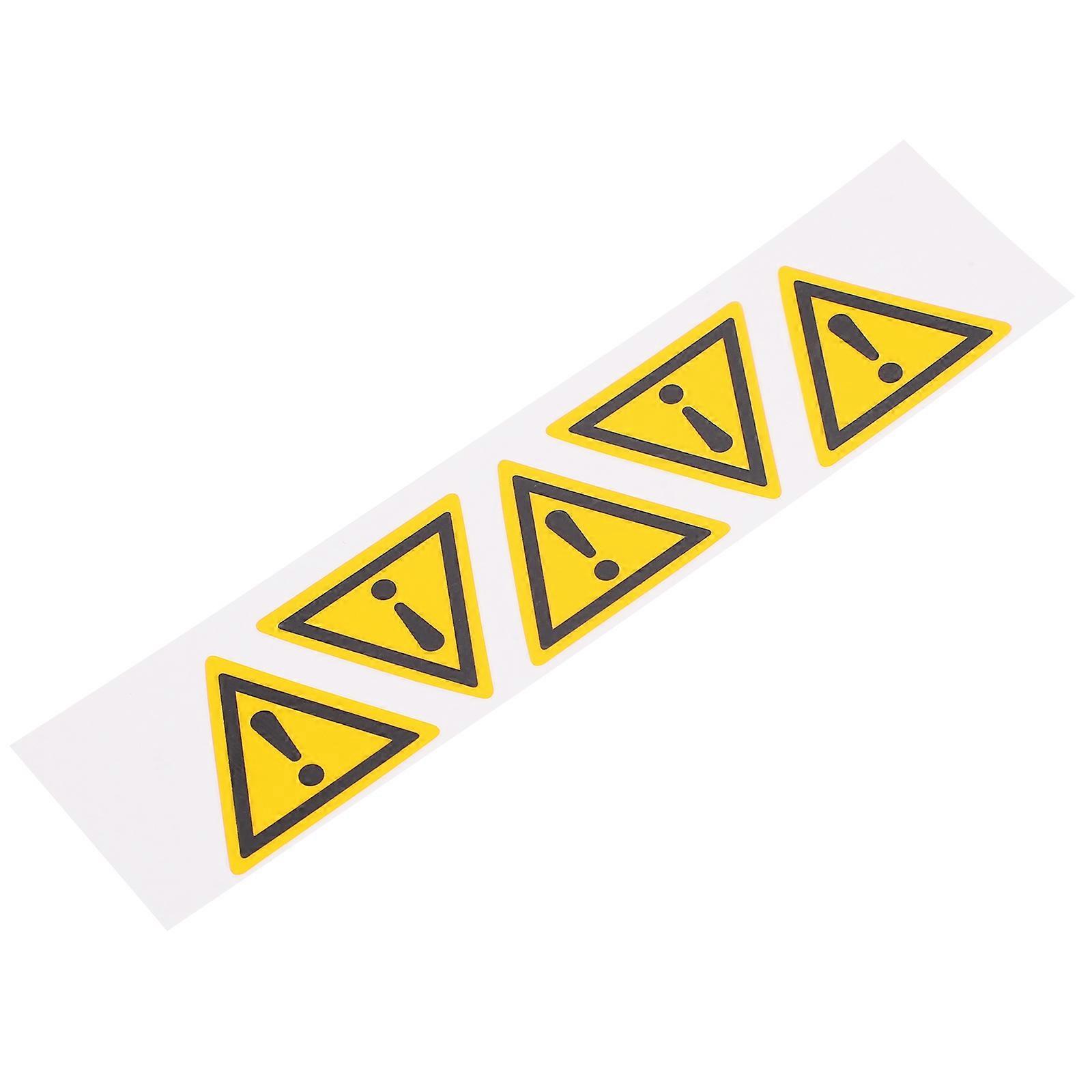 Caution Exclamation Mark Sticker Sign for Warning Use 15Pcs Set