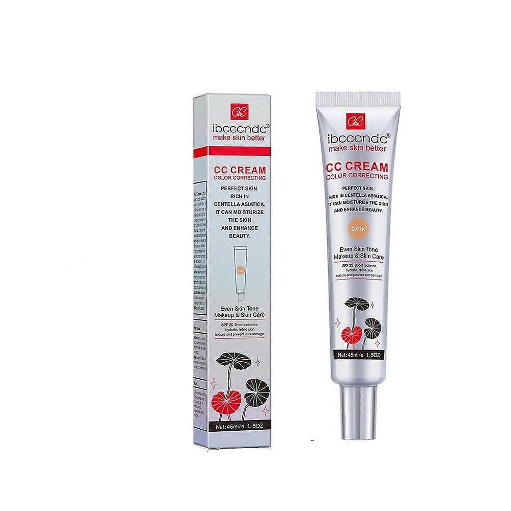 Moisturizing CC Cream with Centella Extract Dark Tone 45ml Long Lasting Medium Coverage