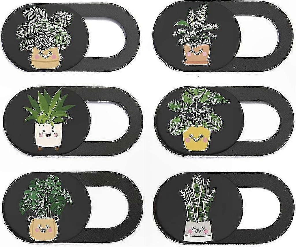 Slide Phone Camera Blocker, Webcam Cover, Privacy Screen Protector, 6-Pack