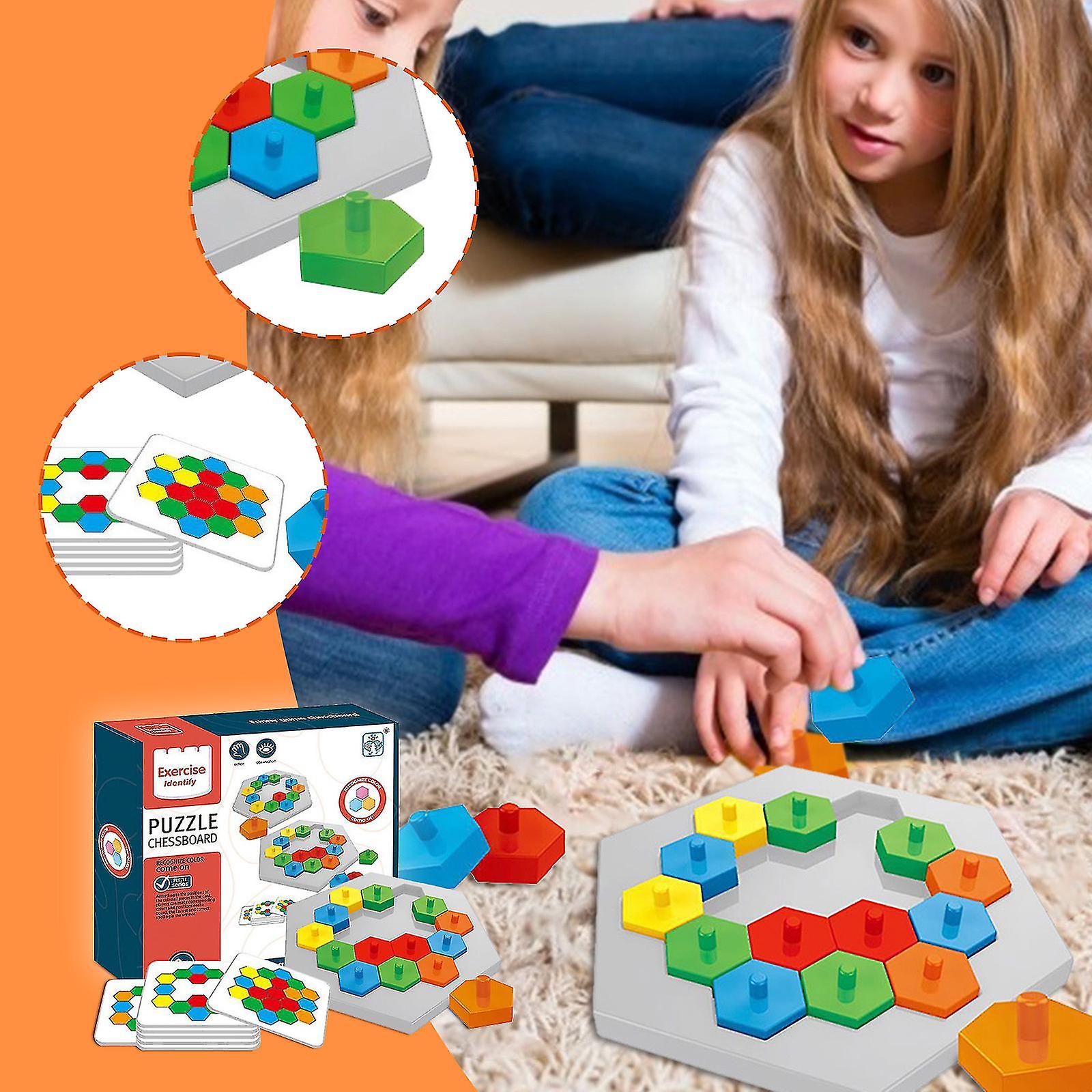 Intellectual Chessboard Double Hexagonal Game Interesting Parent-child Interaction Children's Creative Competitive Desktop Game