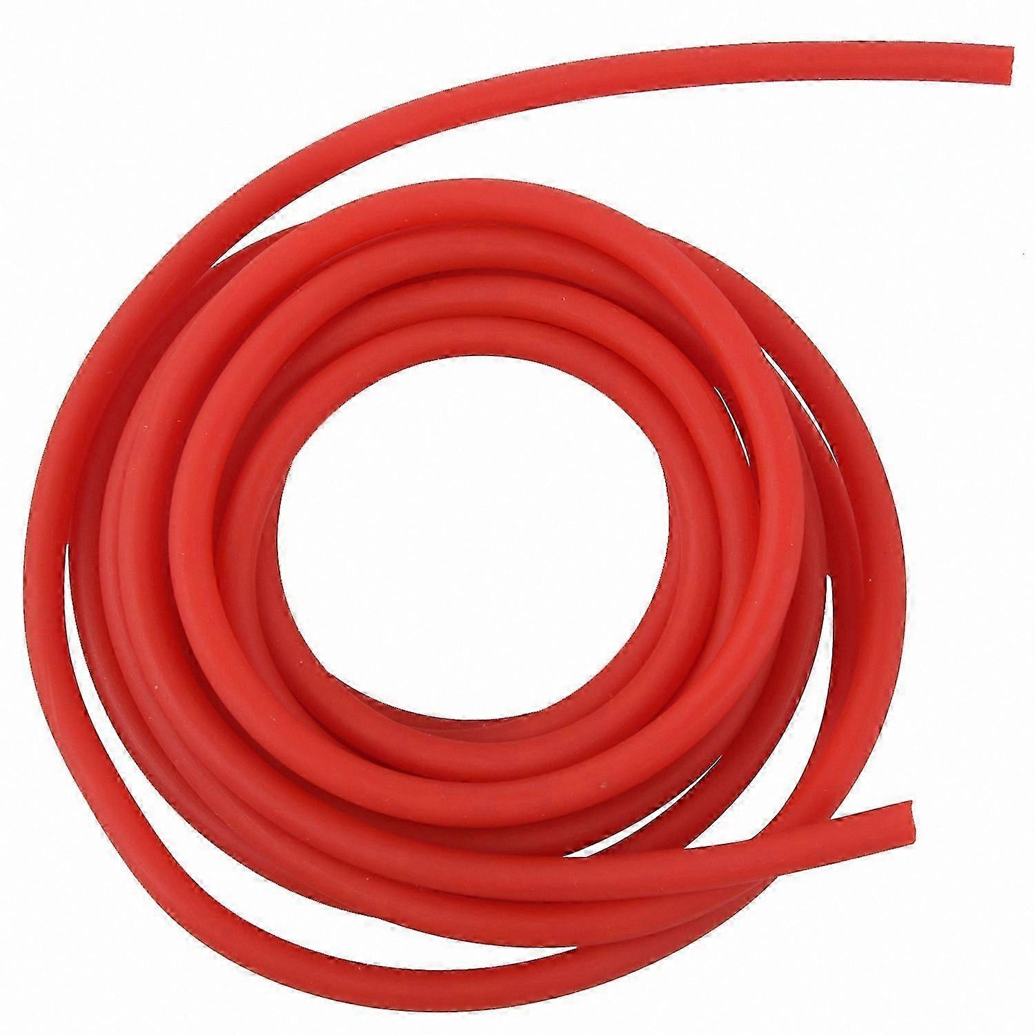 Red Elastic Resistance Band for Exercise and Stretching