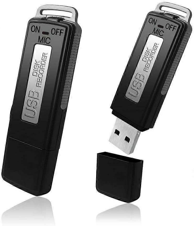 Digital Voice Recorder 16GB USB NoLight Recording OneButton Operation for Windows Mac Android