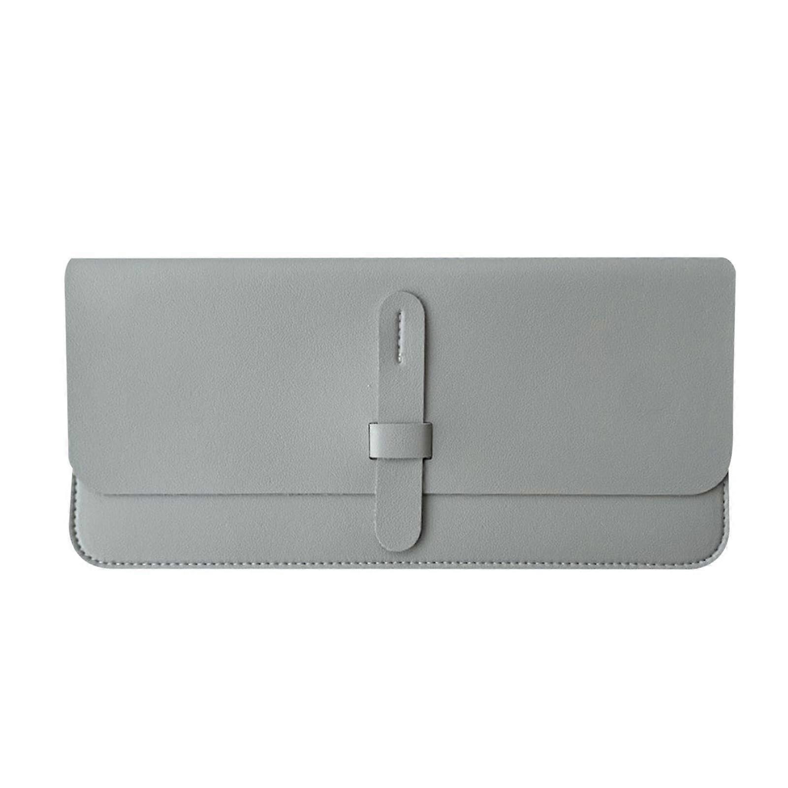 Keyboard Case Waterproof PU Leather Wireless Keyboard Bag with Lightweight Design Gray